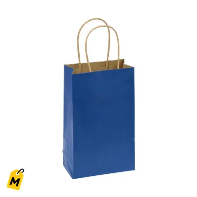 Funditas de Regalo Kraft Azul Royal Pequenas - Pack de 3