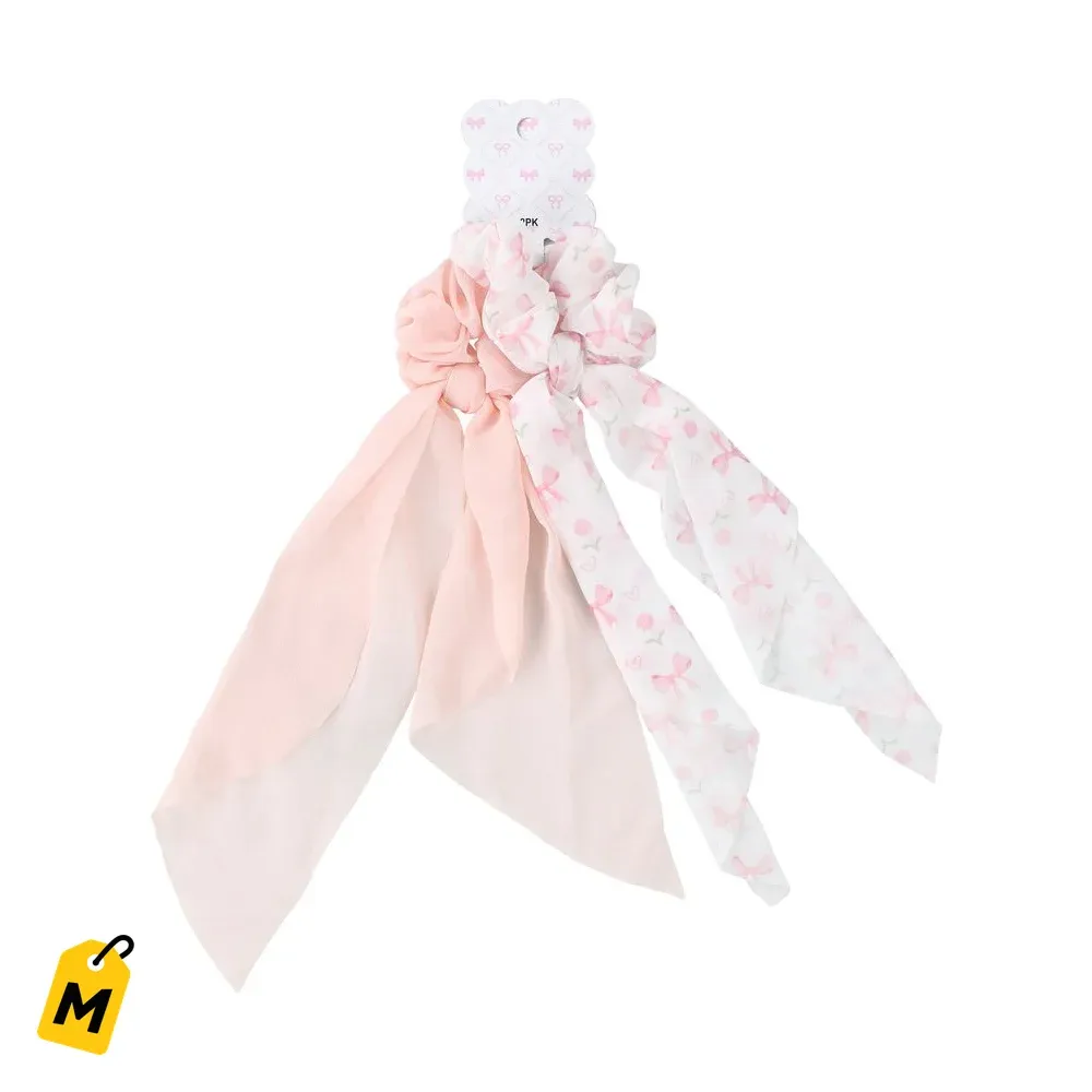 Gomas Scrunchies Chulas Paquete de 2 para tu Melena