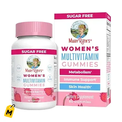 Gomitas Multivitaminicas MaryRuth pa Mujeres | Apoyo Inmune y Piel | Sin Azucar, Veganas, 