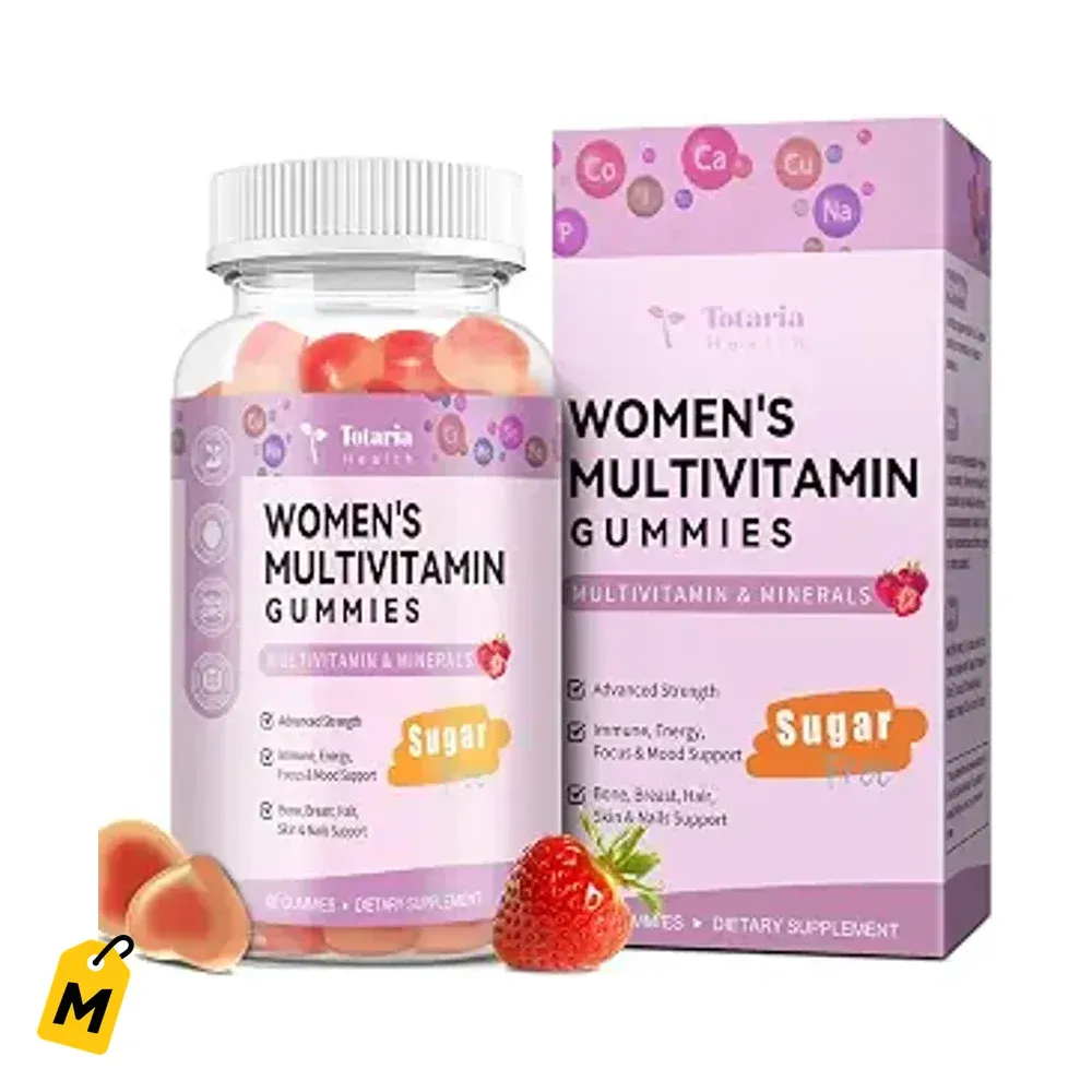 Gomitas Totaria Mujer 14+ Multivitaminas Sin Azucar Hierro Pelo Piel Energia