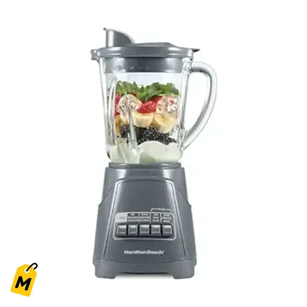 Hamilton Beach Licuadora Power Elite 700W, Jarra Vidrio 40 Oz, 12 Funciones