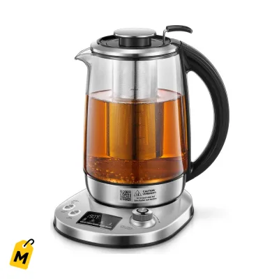 Hervidor Electrico FOHERE: Control Temp, 9 Ajustes, Caliente 2H, Infusor Te, 1.7L