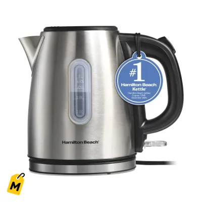 Hervidor Electrico Hamilton Beach 1.2L 1500W Acero Inoxidable con Apagado Automatico
