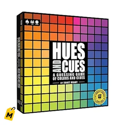 HUES and CUES - Juego de Mesa de Adivinar Colores Vibrantes pa 3-10 Jugadores 8+