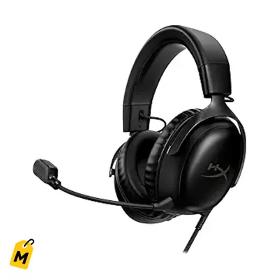 HyperX Cloud III Audifonos Gaming Cable PC PS5 Xbox Audio Espacial Negro