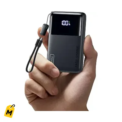 INIU Power Bank 10000mAh 45W Carga Rapida: Tu Carga Compacta Pa To