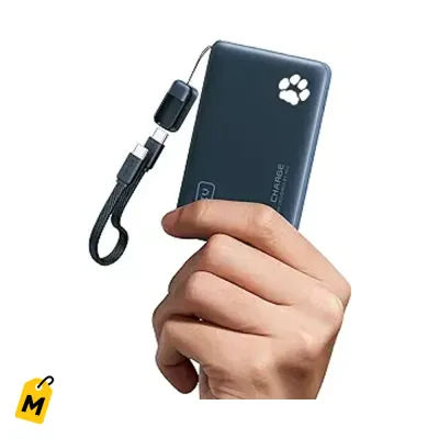 INIU Power Bank 10000mAh Carga Rapida 45W Compacto y Confiable