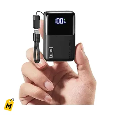 INIU Power Bank Ultra Mini 10000mAh Carga Rapida 45W Tu Esencial Pa Viajar