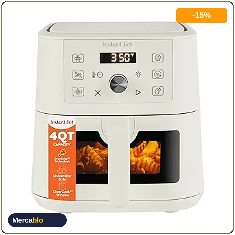 Instant Pot VORTEX Freidora de Aire 6 en 1 4 Cuartos Color Sal Marina