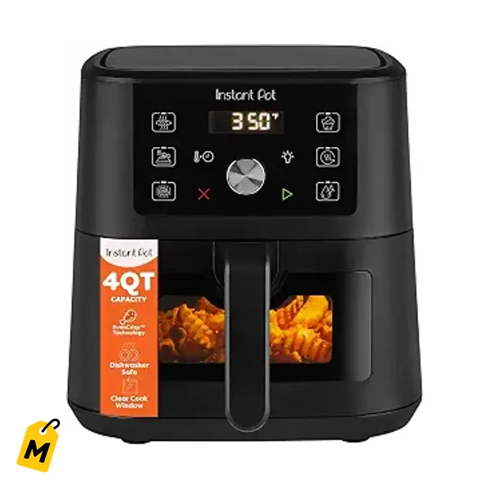 Instant Pot Vortex Mini 4Q 6 en 1 Freidora de Aire: Frie, Hornea, Asa, Recalienta