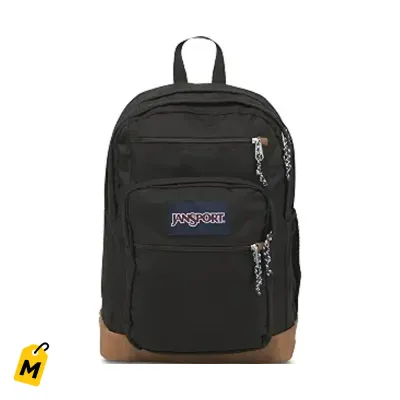 JanSport Mochila Chula Negra con Espacio Laptop 15 Pulgadas - Bulto Grande y Comodo