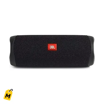 JBL FLIP 5 Bocina Bluetooth Portatil Negra A Prueba de Agua Sonido Duro