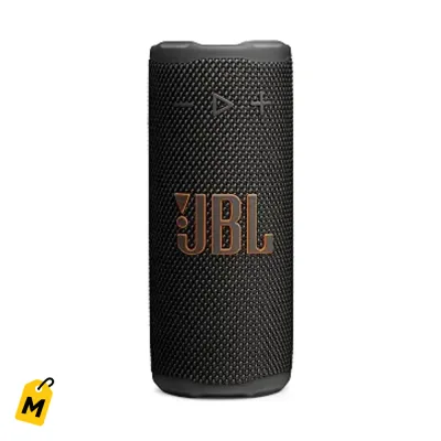 JBL Grip Bocina Portatil Negra - Sonido Brutal, Luces, 14 Horas y A Prueba de Todo
