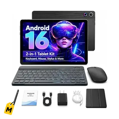Jeazans Tablet Android 16: El combo 2 en 1 que resuelve pa' estudiantes y negocios