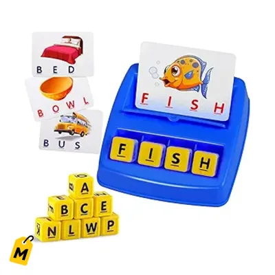 Juego de Letras Pa Ninos Aprende a Deletrear y Mejora la Memoria Juguete Educativo