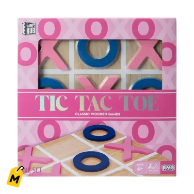 Juego Tic Tac Toe de Madera Clasico Pa Pasar Un Buen Rato