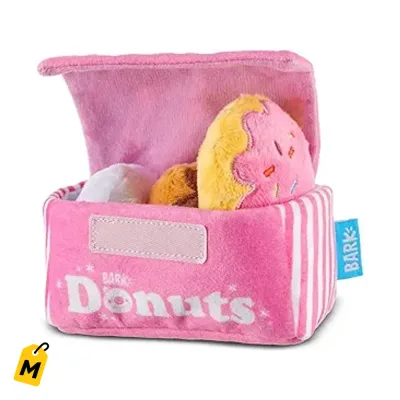 Juguete BarkBox Perritos Donuts 4 en 1 Peluche Interactivo Pa Perros Y Cachorros Pequeno