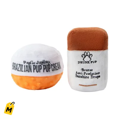 Juguetes de Peluche Pawsitively Fun para Perros - Pack de 2