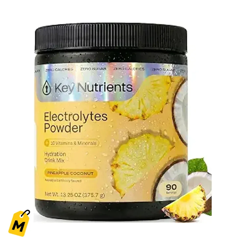 KEY NUTRIENTS Polvo Electrolitos Pina Coco 90 Serv Hidratacion y Energia