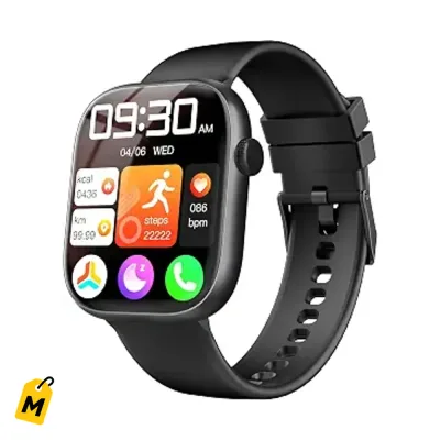KIPTUMTEK Smartwatch HD Llamadas Bluetooth Fitness Sueno Resistente Agua