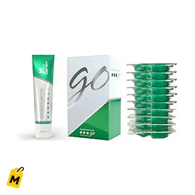 Kit Blanqueador Dental Opalescence GO 15% con Bandejas y Pasta Dientes Menta