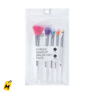 Kit de Brochas de Maquillaje 5 Piezas para un Acabado Pro