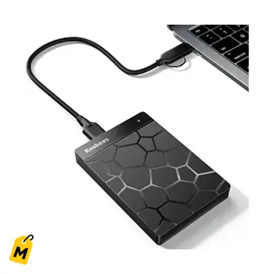 Kosbees Disco Duro Externo 500GB Ultra Delgado USB 3.0 Pa PC y Consolas