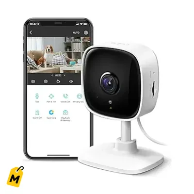 Camara Seguridad TP-Link Tapo C100 HD 1080P Interior Deteccion Audio Vision Noche