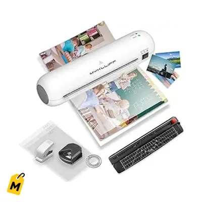 Laminadora MYKLLIFF 9 Pulgadas Portatil Termica Frio Caliente A4 Anti-atasco