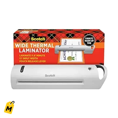 Laminadora Termica Scotch TL1302X - Entrada Ancha 13 Pulgadas pa Casa y Oficina