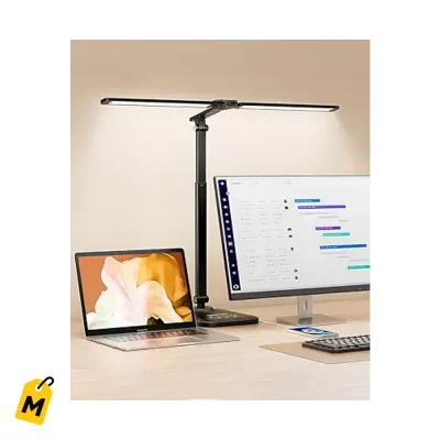 Lampara LED CHARYJOD Ajustable Brillo USB pa Oficina Casa Lectura