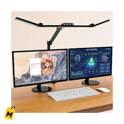 Lampara LED Micomlan Con Pinza Pa Escritorio Luz Potente Y Ambiente Ajustable