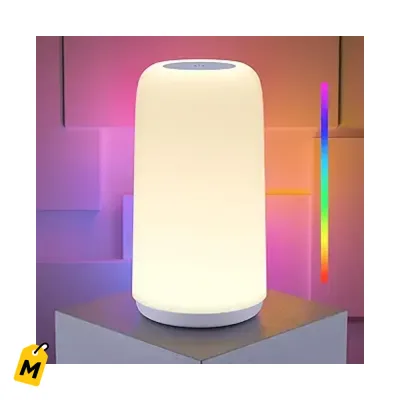 Lampara Tactil LED RGB ROOTRO - Luz Dimerizable y Colores Pa tu Casa