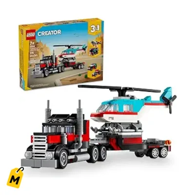 LEGO Creator 3 en 1: Camion, Helicoptero, Avion o Hot Rod. Pa Ninos 7+