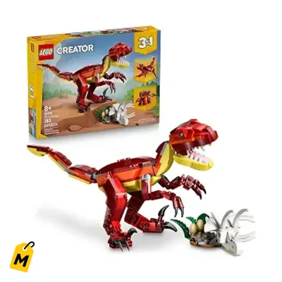 LEGO Creator 3 en 1 Dinosaurios Feroces Pa Ninos Ninas 8+ Regalo Cumpleanos