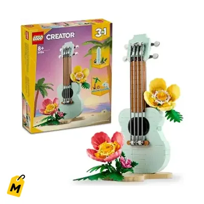 LEGO Creator 3 en 1: Ukulele Tropical - 3 Modelos de Playa Pa la Diversion