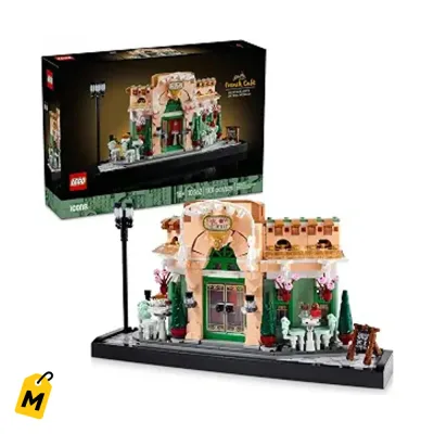 LEGO Icons Cafe Frances Paris. Set DIY pa adultos. Decora tu casa con este kit bacano.