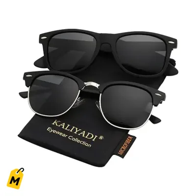 Lentes KALIYADI Polarizados - Estilo Semi-Rimless y Proteccion UV Pa La Calle