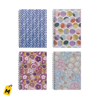 Libretas Espirales Jot con Estilo, Disenos Variados
