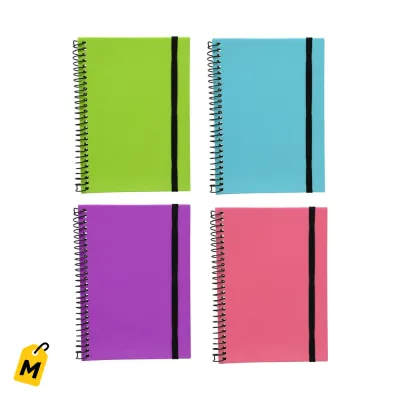 Libretas Jot Tapa Dura con Espiral - 80 Paginas - Pa que te organices