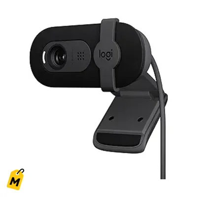 Logitech Brio 101 Webcam Full HD 1080p - Microfono, Tapa y Modo Juego Switch 2