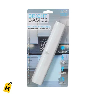 Luz LED Inalambrica con Sensor de Movimiento, Facil de Instalar