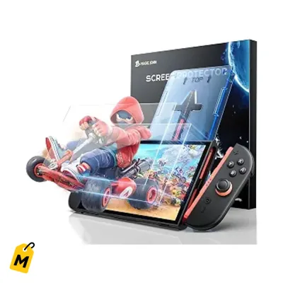 MAGIC JOHN 2 Protectores Pantalla Switch 2 HD Sin Burbujas Facil Instalar