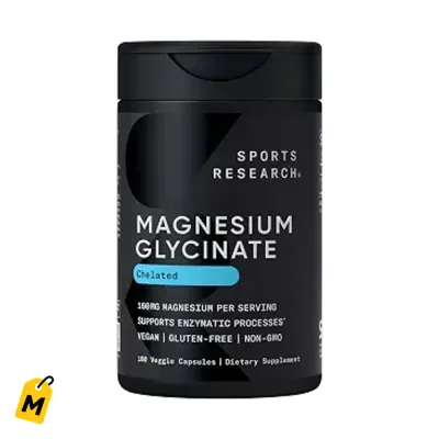 Magnesio Glicinato SR 160mg 180 Capsulas Vegetales Pa Dormir y Sentirte Mejor
