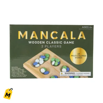 Mancala de Madera Solida: El Juego Clasico de Estrategia pa la Casa
