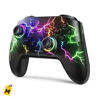 Mando Pro VOYEE Inalambrico RGB Programable para Switch Lite OLED y PC