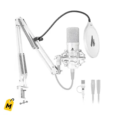 MAONO A04 Gen2 Microfono Condensador XLR/USB PC Podcast Stream YouTube Sonido Pro