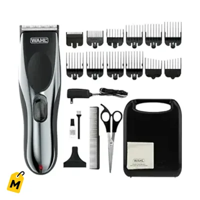 Maquina Wahl Recargable Kit Cortapelo y Afeitadora Sin Cable para Barba y Cuerpo