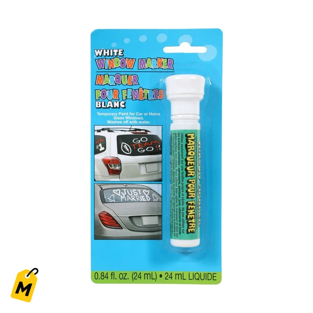 Marcadores Blancos Lavables Pa Ventanas y Carros