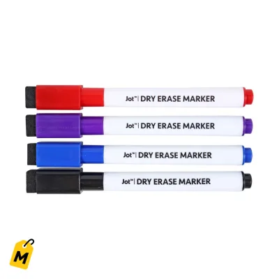 Marcadores Magneticos Borrables Finos - 4 Colores Pa La Pizarra